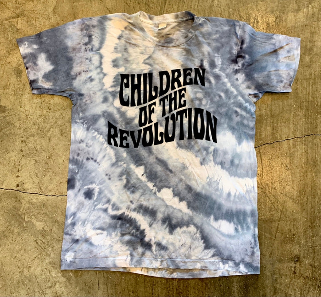 Children of the Revolution Tie Dye T-shirt in Black - Wild Ones